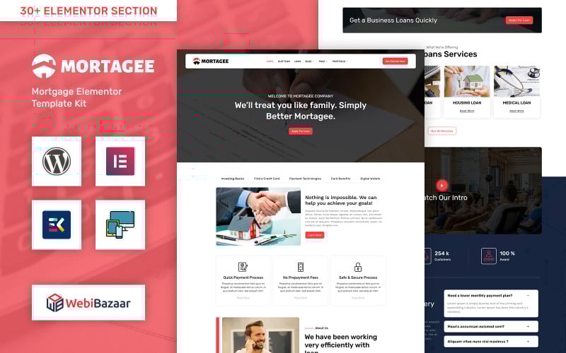 510 mortagee banking loan business and finance wordpress theme