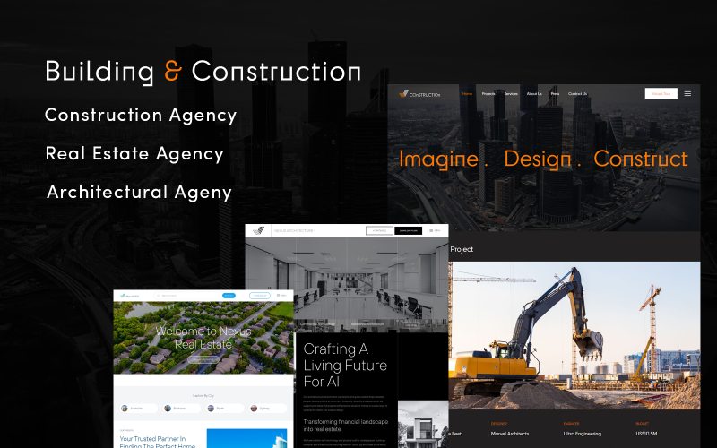 513 builder construction architectural and real estate wordpress theme