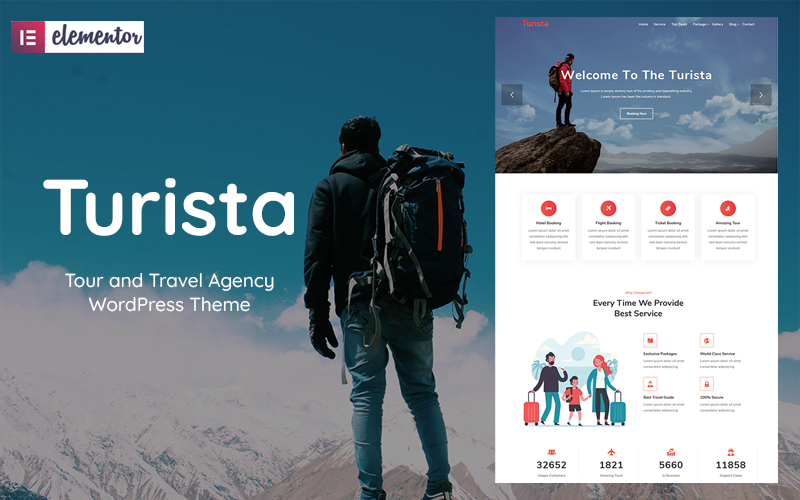 520 turista tour and travel agency wordpress theme