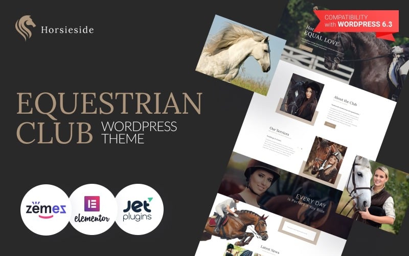 53 horsieside equestrian center responsive wordpress theme