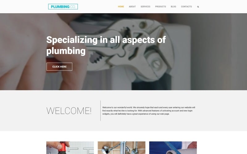 541 plumbing co wordpress theme