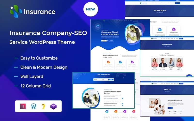 543 insurance insurance and seo wordpress theme