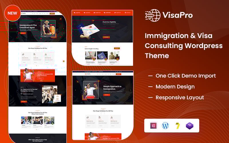 566 visa and immigration service wordpress theme