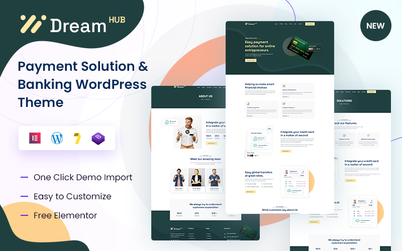 570 dreamhub payment solution and finance wordpress theme