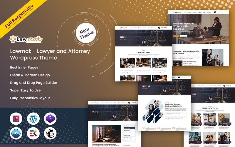 573 lawmak lawyer and attorney wordpress theme