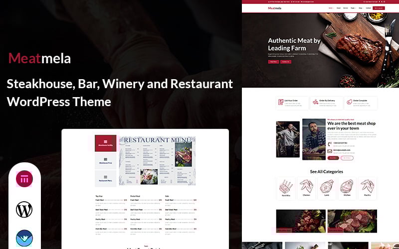 579 meatmela steakhouse bar winery and restaurant wordpress theme