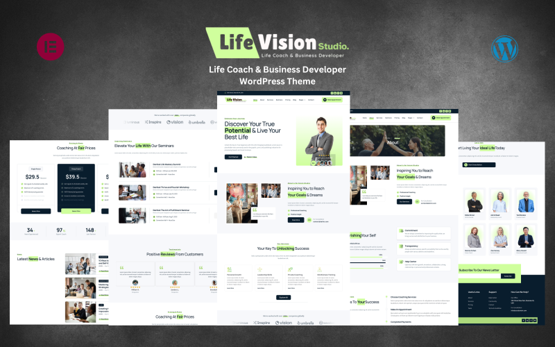 580 life vision studio life coach speaker and businsee developer wordpress theme