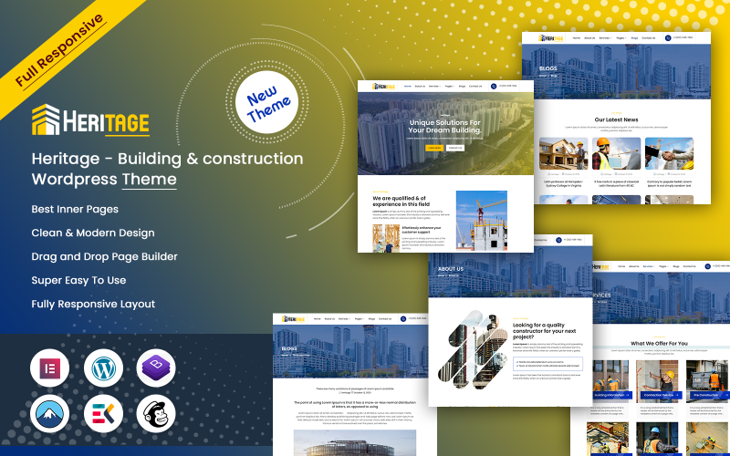 583 heritage building and construction wordpress theme