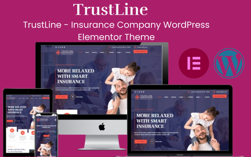 593 trustline insurance company wordpress elementor theme