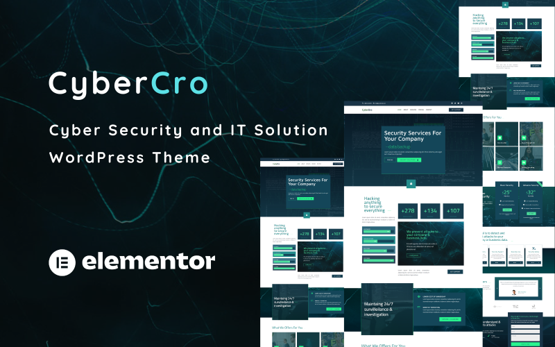 594 cybercro cyber security and it solution one page wordpress theme