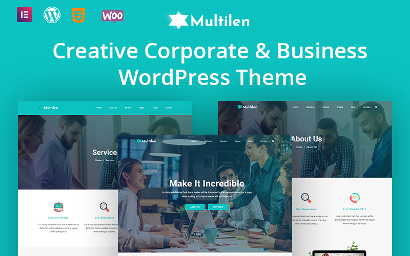 600 multilent creative corporate and business wordpress theme
