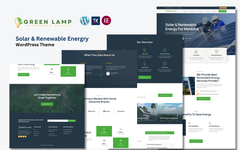 604 greenlamp solar and renewable energy wordpress theme