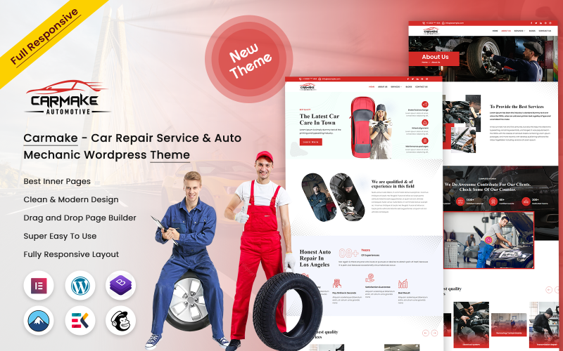 61 carmake – autoreparaturservice und automechaniker wordpress theme