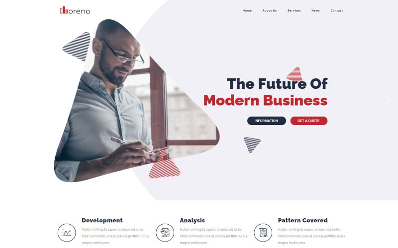 614 moreno modern business wordpress theme