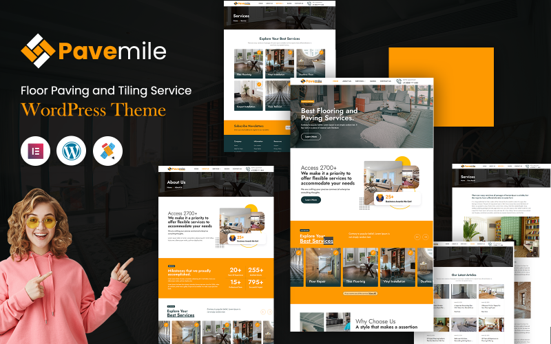 618 pavemile floor paving and tiling service wordpress theme
