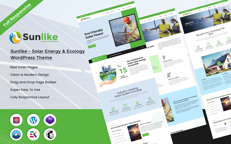 620 sunlike solar energy and ecology wordpress theme