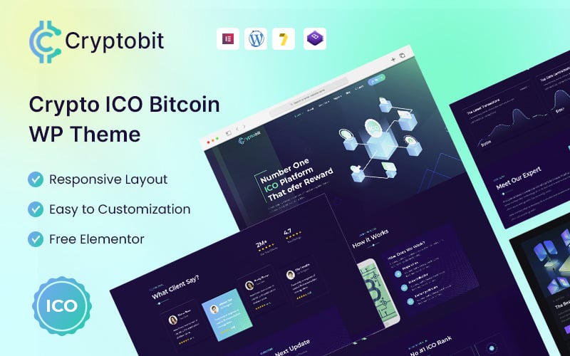 621 cryptobit ico wordpress theme
