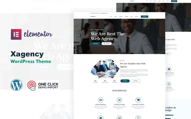 632 xagency creative agency it elementor wordpress theme