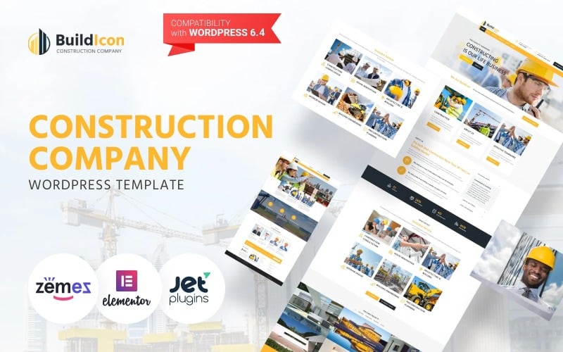 64 buildicon construction company elementor wordpress theme