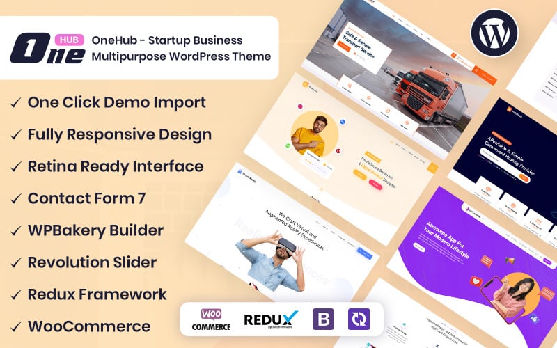 644 onehub startup business multipurpose wordpress theme