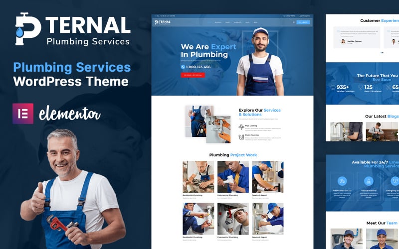 648 ternal plumber handyman and repair services wordpress theme