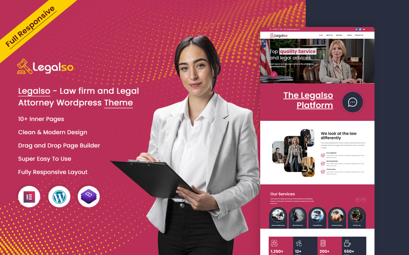 659 legalso law firm and legal attorney wordpress theme