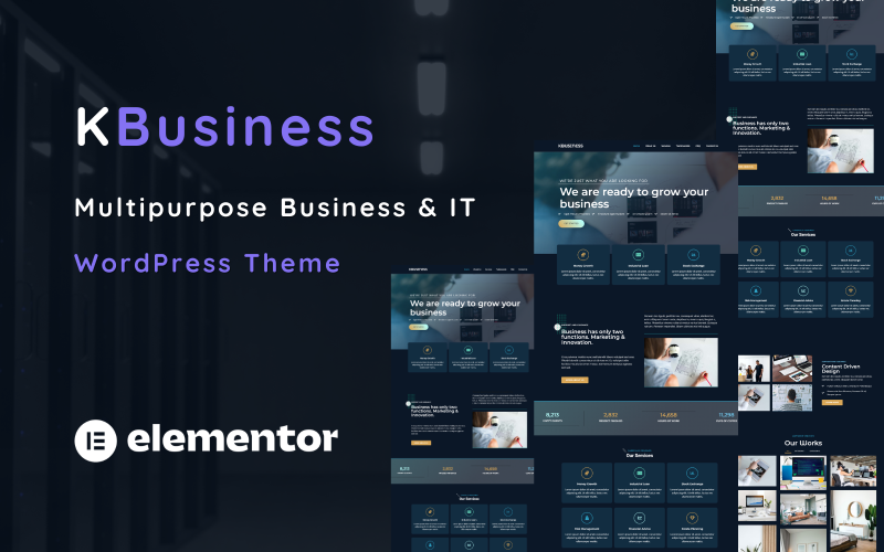 687 kbusiness multipurpose business and it solution one page wordpress theme
