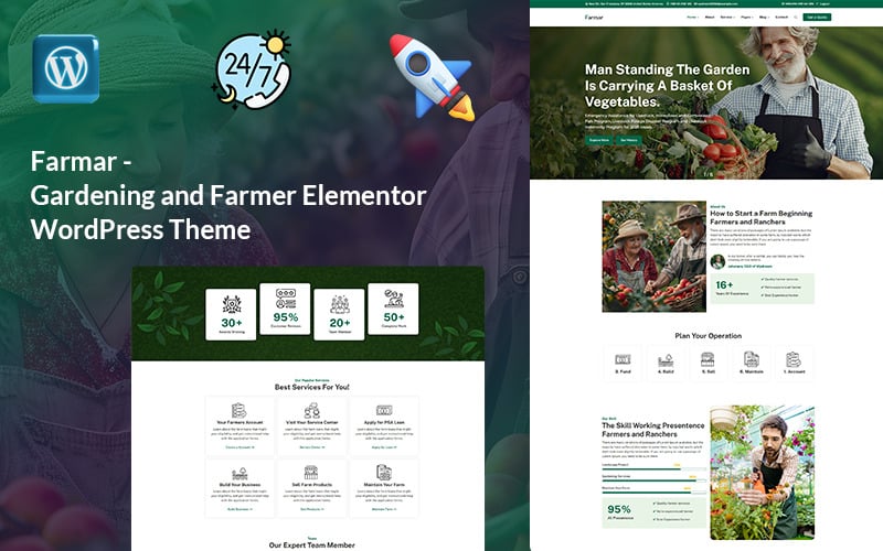 696 farmar gardening and farmer wordpress theme