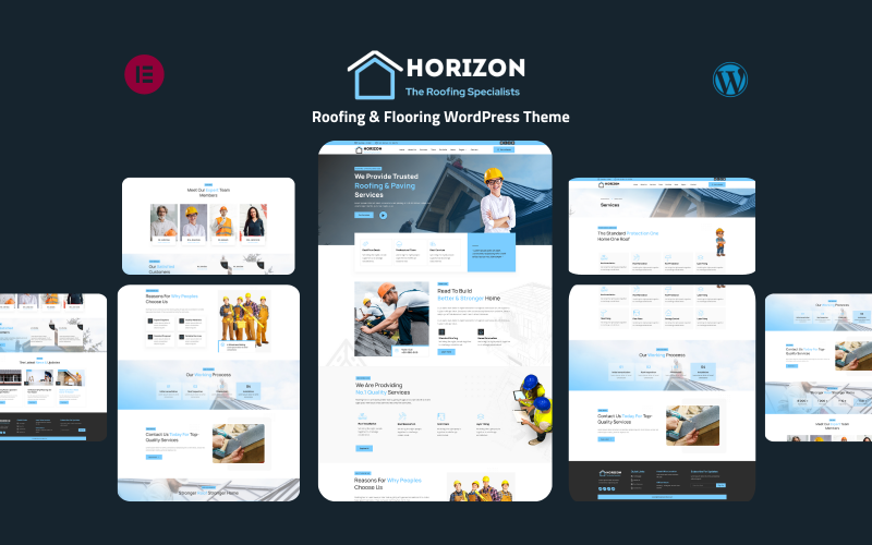 701 horizon roofing and flooring wordpress theme