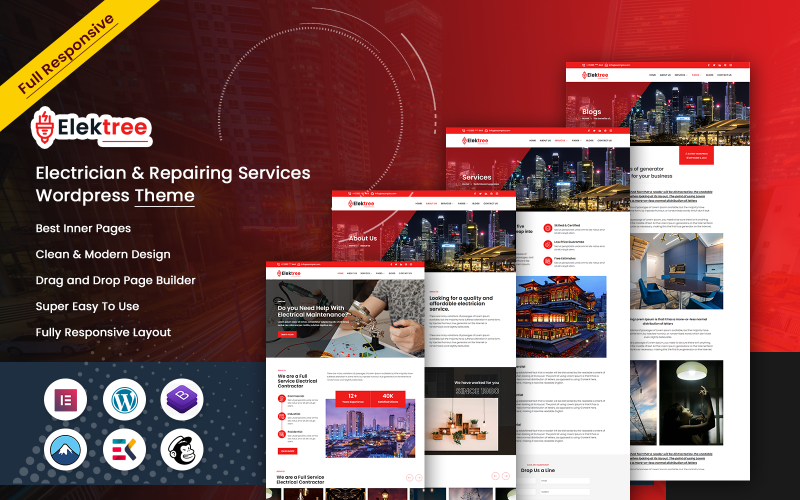 765 elektree electrician and repairing wordpress theme