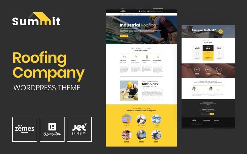 79 summit roofing responsive wordpress theme
