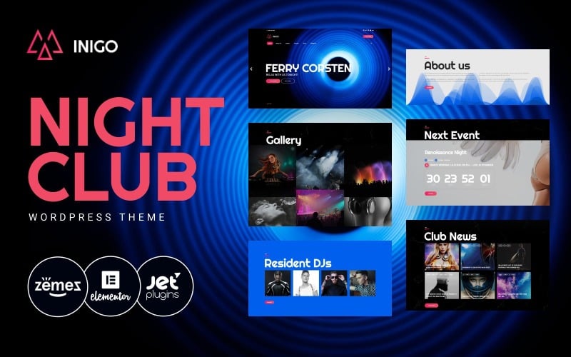 97 inigo night club responsive wordpress theme