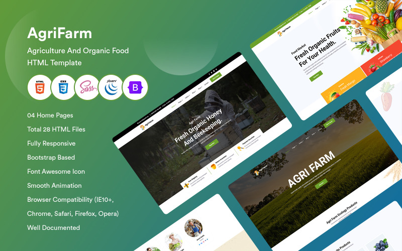 agrifarm agriculture and organic food html template 252052 original