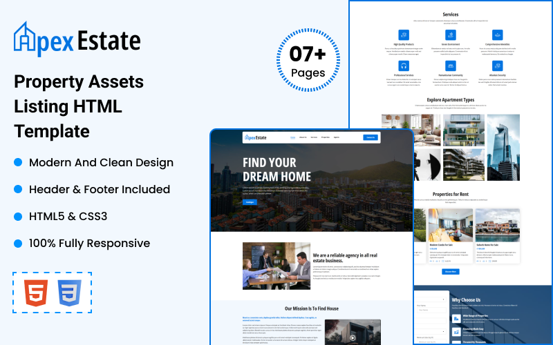 apex estate property assets listing html template 482894 original