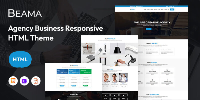 beama agency business website template 343466 original