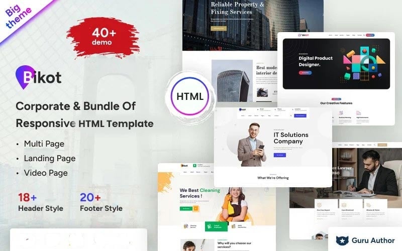 bikot corporate ampmultipurpose html5 website template 371724 original 1