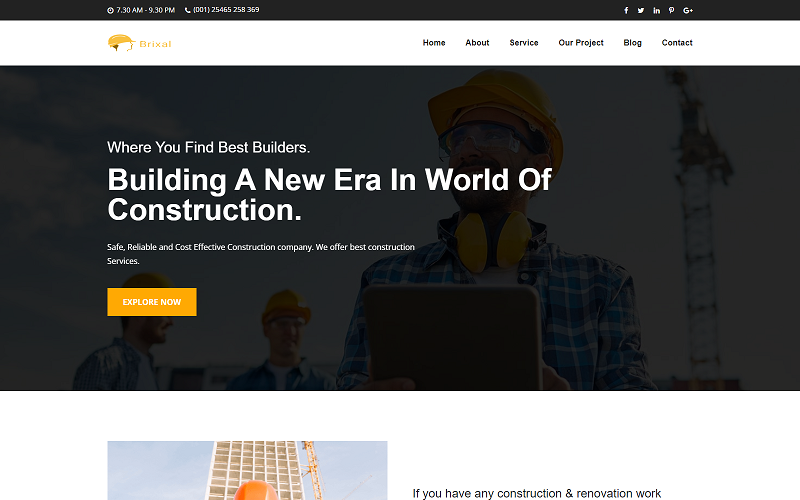 brixal construction building business html template 352751 original 1