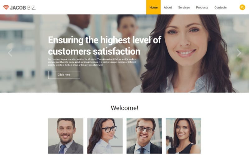 business services responsive website template 57741 original