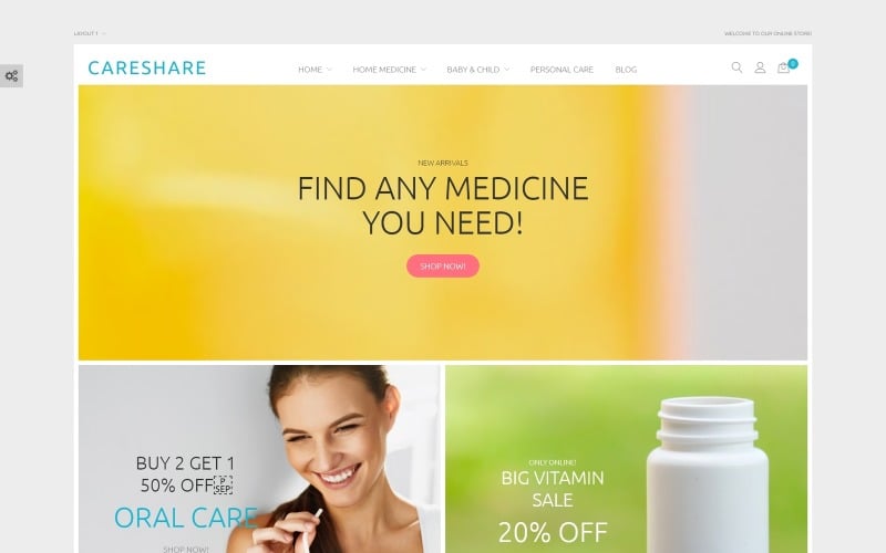 careshare medicine online website magento theme 87511 0 original