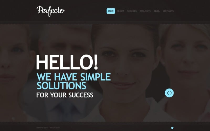 consulting website template 43690 original