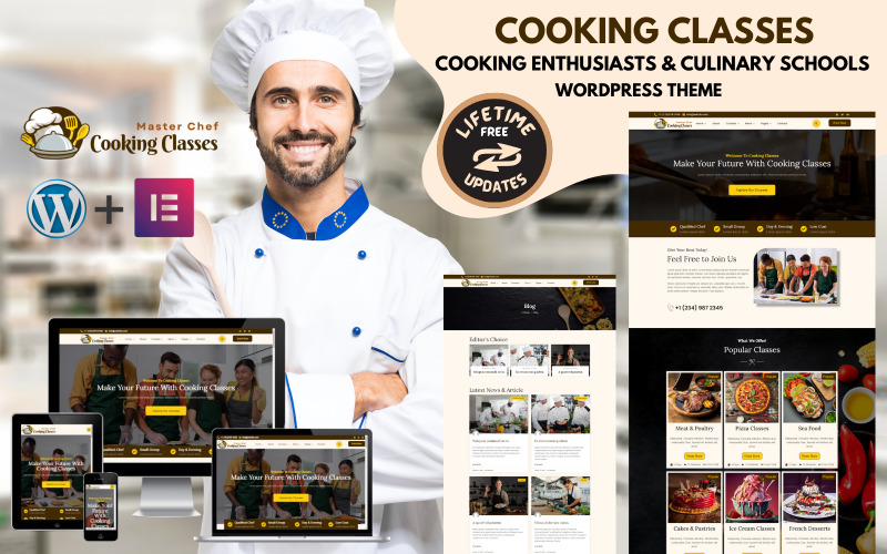 cooking classes cooking school cooking enthusiasts amp culinary classes wordpress theme 395621 original