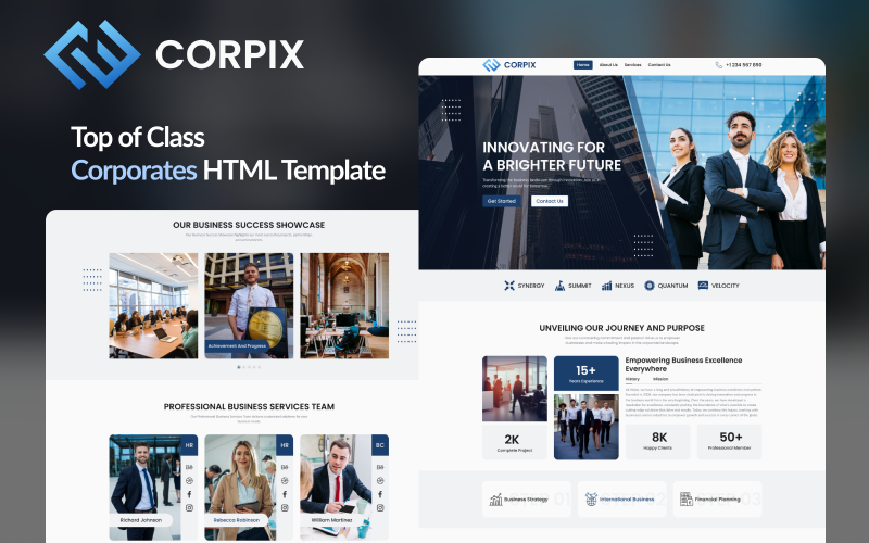 corpix elevate your corporate presence with modern html template 351040 original