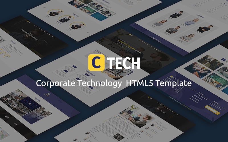 ctech corporate technology html5 website template 181936 original
