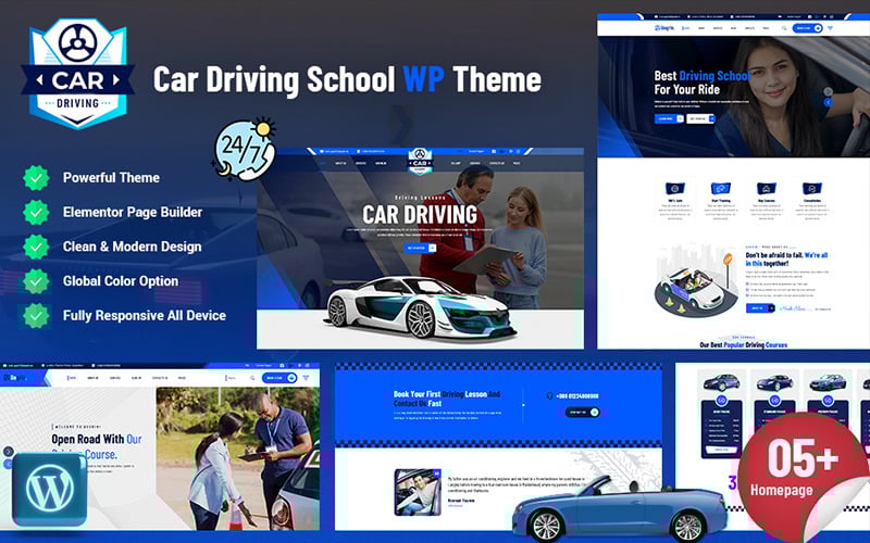 drivin car driving school wordpress theme 371471 2 original