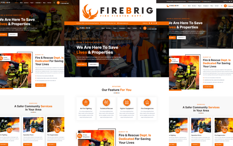 firebrig fire brigade and fire department html5 template 324756 original