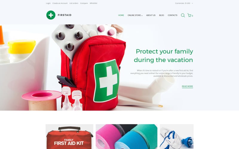 first aid responsive virtuemart template 62293 original