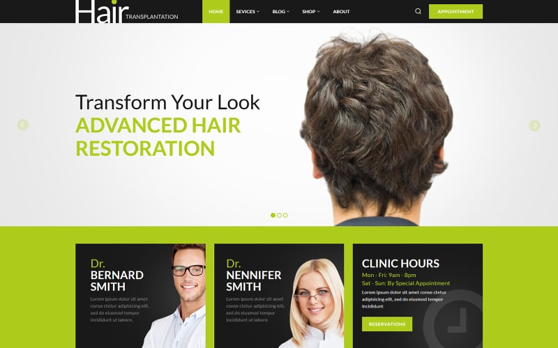 hair transplantation wordpress responsive theme 479634 original
