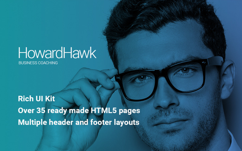 howardhawk business coaching multipage website template 62314 original