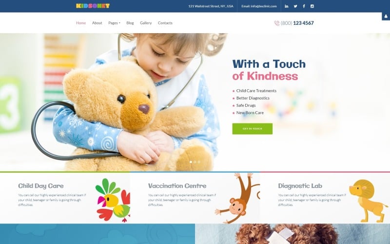 kidsonet responsive kids medical clinic joomla template 67867 0 original
