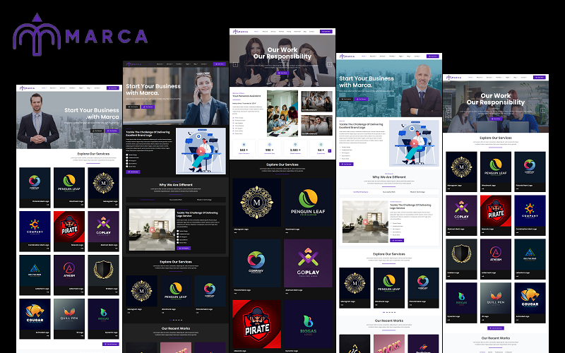 marca logo provider company and agency logo maker and editor html website template 419707 original